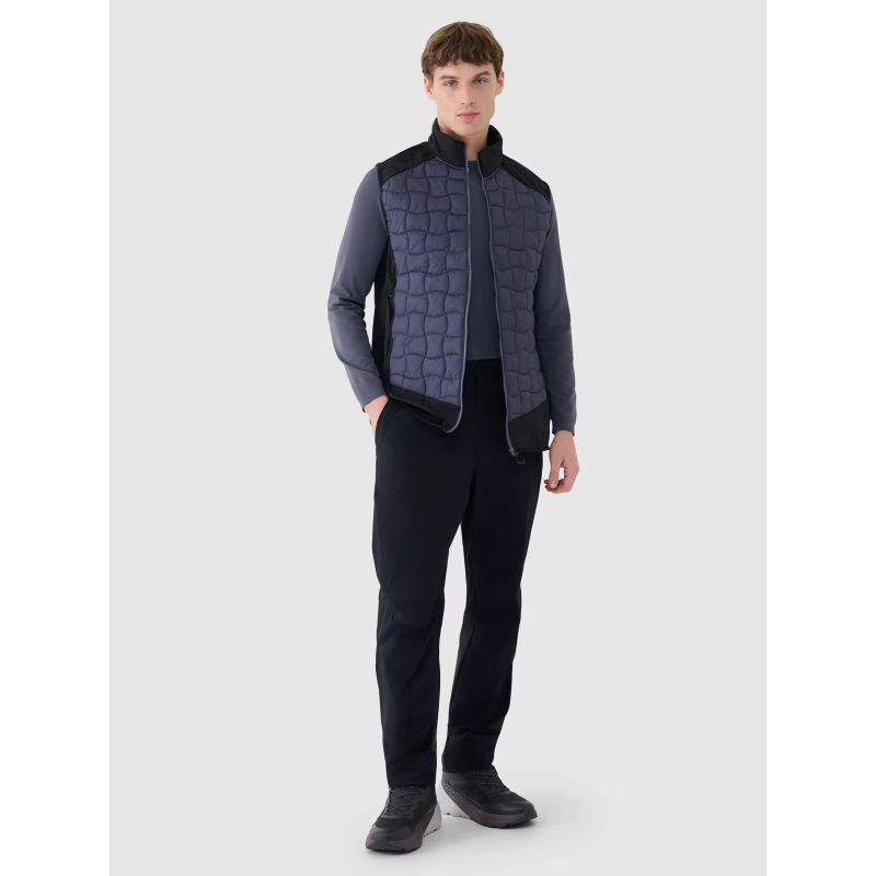 Men's down trekking vest with Primaloft filling Black 4F 4FWSS25TVJAM177-22S *Kategoria tymczasowa Your Sports Performance