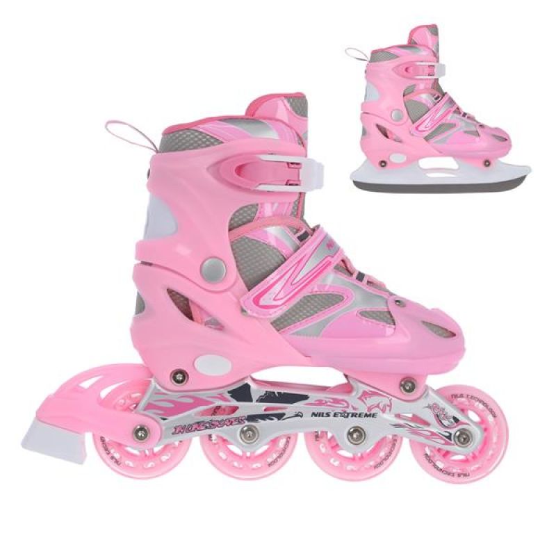 Nils Extreme 2in1 Pink inline skates, sizes 39-42 NH18366 A