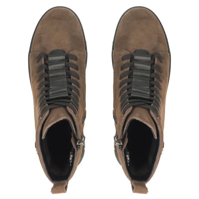 Women's brown suede leather ankle boots Filippo DBT7273