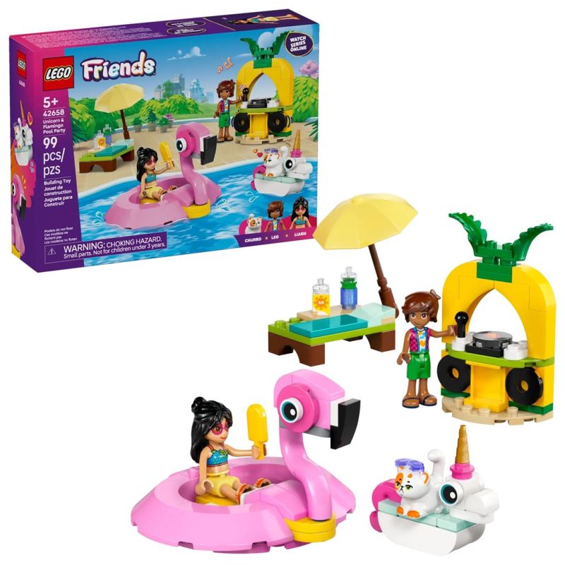 LEGO Friends 42658 Unicorn and Flamingo Pool Party Kid/Toys Your Sports Performance