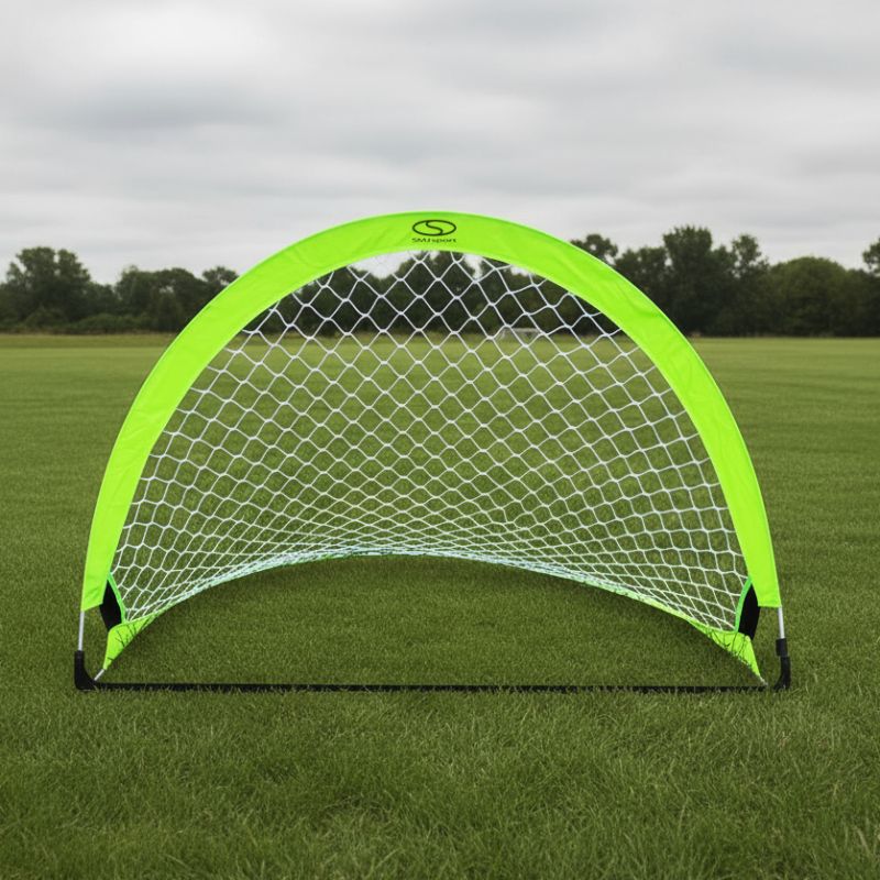 Pop-up soccer training goal - neon green (M) 120x80x80 cm In preparation Your Sports Performance