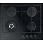 Whirlpool AKTL 629/NB1 cooktop Black Built-in 59 cm Gas 4 zone(s) AGD - Produkty/Płyty grzejne do zabudowy Your Sports Performance