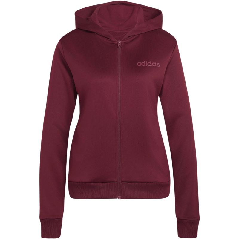 Women's adidas Essentials Linear Burgundy Tracksuit KQ7588