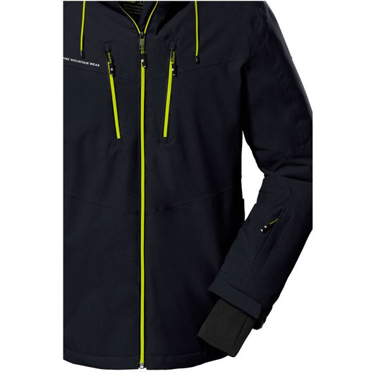 Killtec KSW 44 men's ski jacket with hood, winter insulated, sports, black (38698/200) In preparation Your Sports Performance