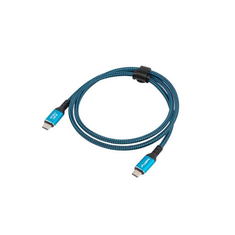 LANBERG USB-C CABLE M/M USB4 0.5M 240W 8K 60HZ BLACK-BLUE Kable i adaptery/Kable USB Your Sports Performance