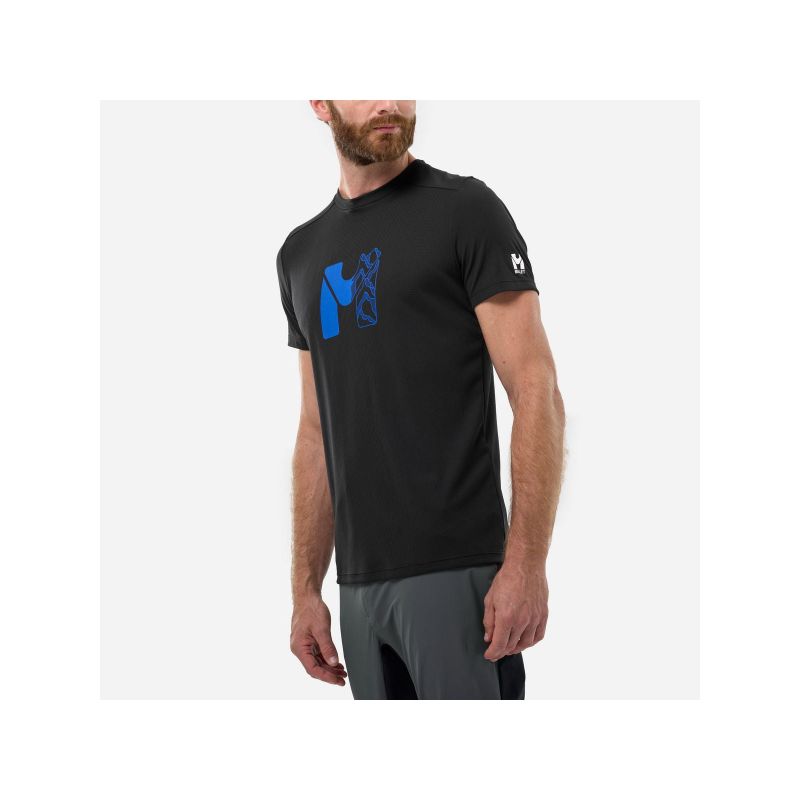 MILLET Kamet Map Ts Ss M black men's t-shirt