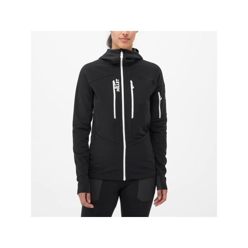MILLET W Pierra Ment Hoodie Jacket Black Import z PMSport Your Sports Performance