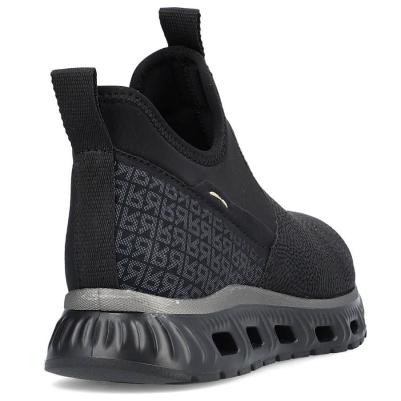 Rieker W RKR616 comfortable slip-on ankle boots, black