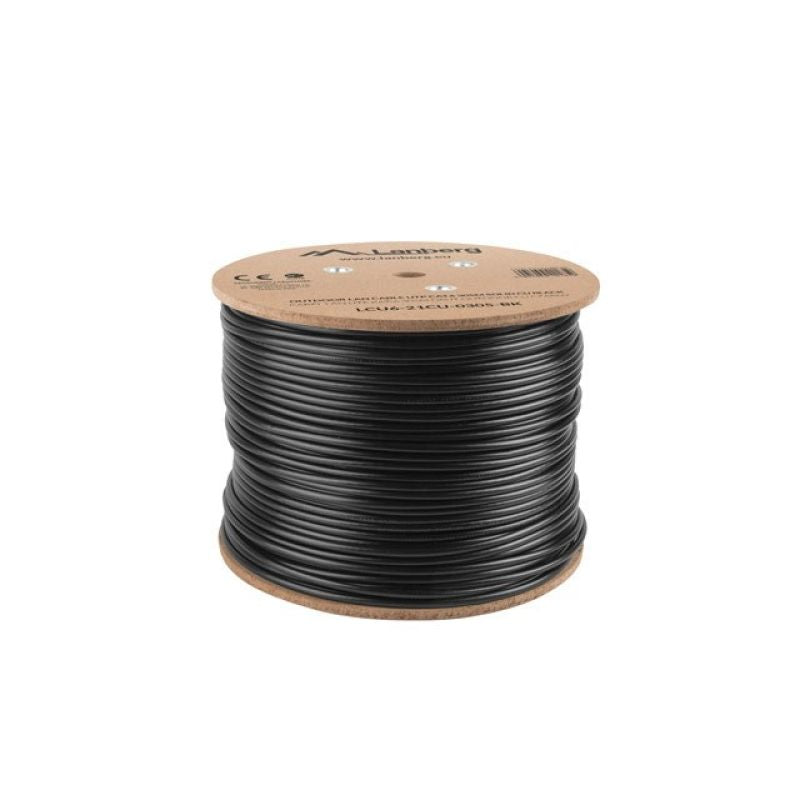 Lanberg LCU6-21CU-0305-BK external network cable (UTP; 305m; cat. 6; black) Kable, gniazda i wtyki/Kable sieciowe Your Sports Performance