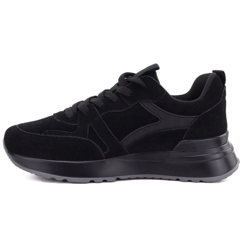 Women's black leather shoes Vinceza FIO27-67006