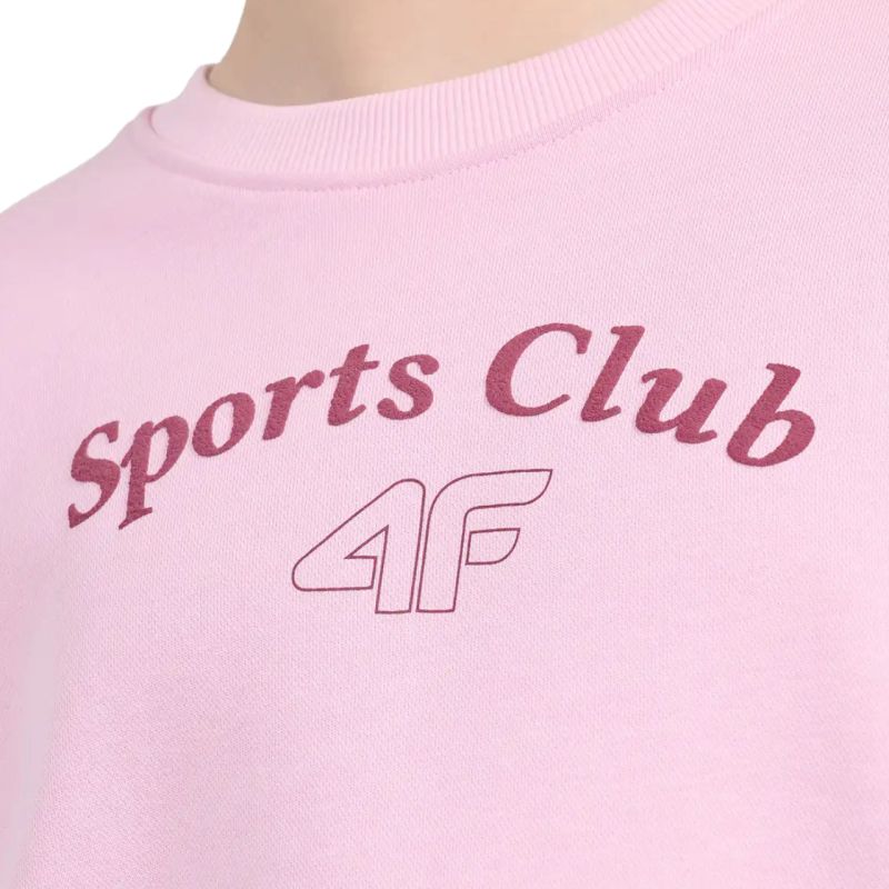 Girls’ 4F F2708 Sweatshirt, Light Pink 4FJWAW26TSWSF2708 56S