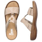 Comfortable Rieker W RKR681 beige flip-flops Footwear/Lifestyle/Rieker Your Sports Performance