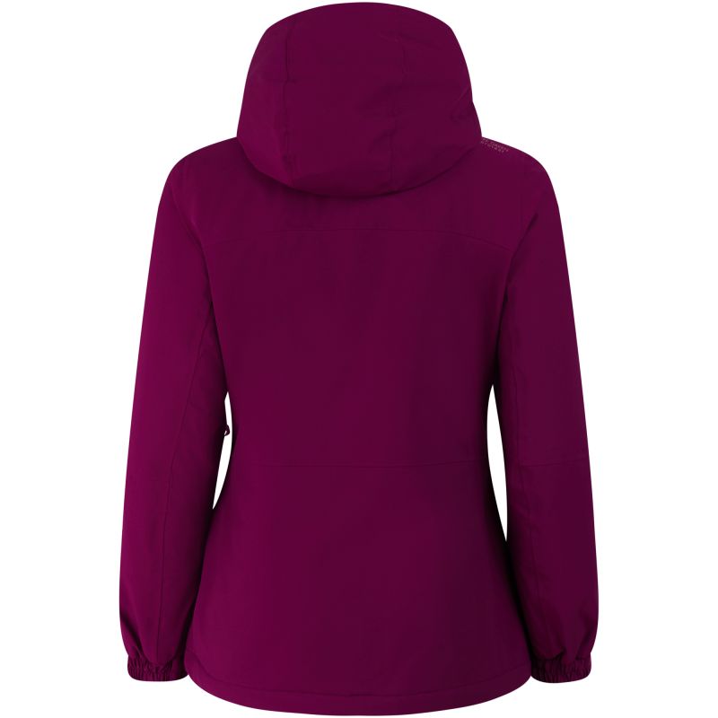 Women’s Hooded Zip-Up Ski/Snowboard Jacket PROTEST PRTBEVERLY, Purple