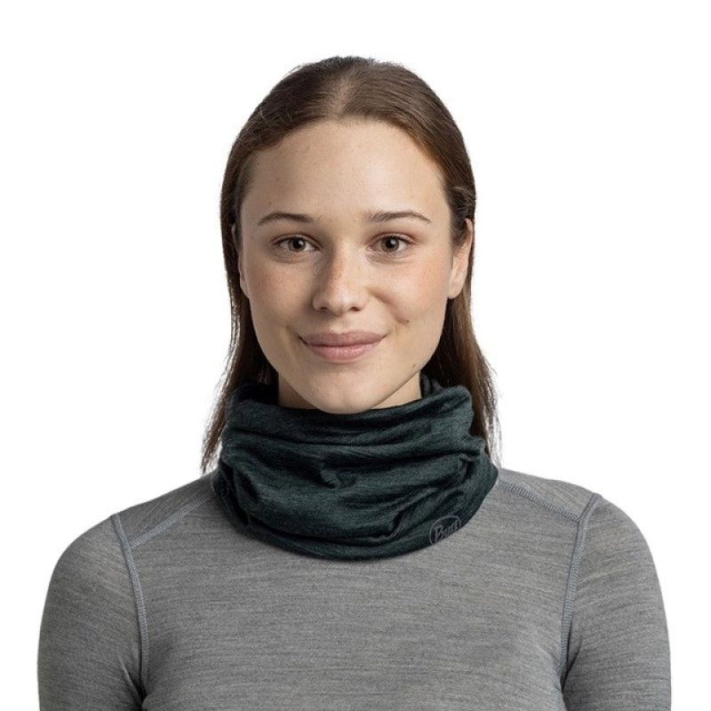 BUFF MERINO LIGHTWEIGHT MULTISTRIPES FOREST bandana Odzież militarna/Chusty, arafatki, kominy Your Sports Performance