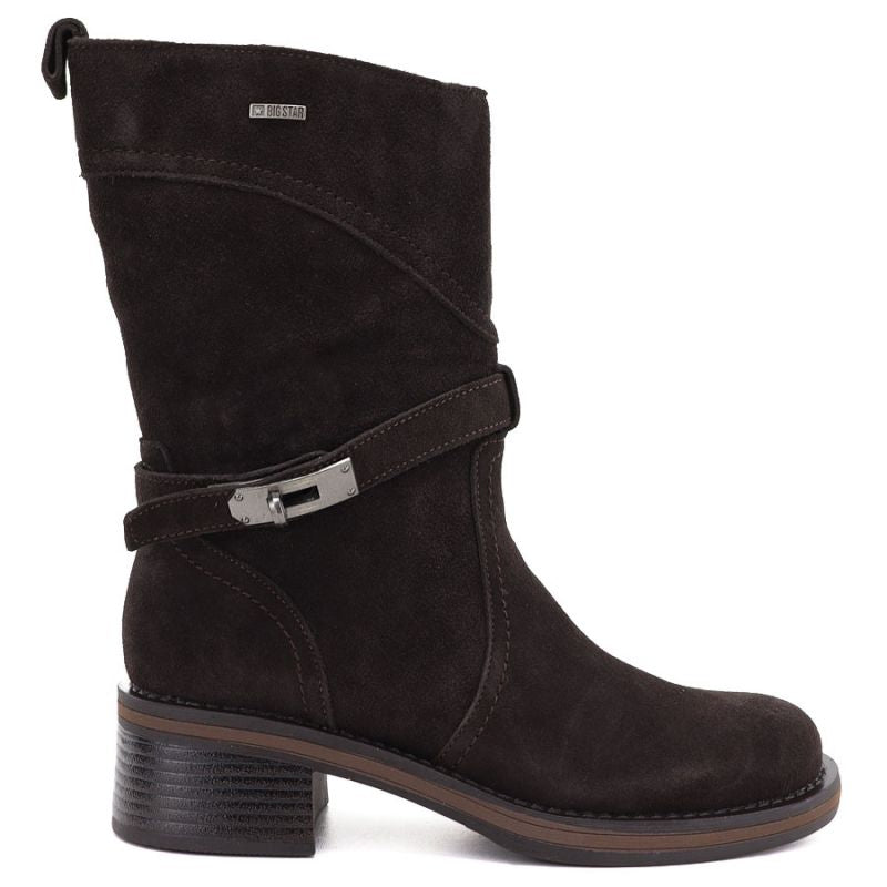 Chocolate Big Star Women's Leather Ankle Boots UU274609