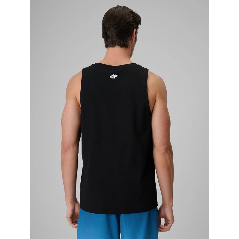 Men's regular sleeveless T-shirt with print 4F 4FRSS26TSLEM366-10S 4f