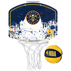 Basketball backboard Wilson NBA Team Denver Nuggets Mini Hoop WTBA1302DEN Accessories/Sports facilities equipment Your Sports Performance