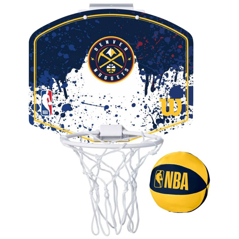 Basketball backboard Wilson NBA Team Denver Nuggets Mini Hoop WTBA1302DEN Accessories/Sports facilities equipment Your Sports Performance
