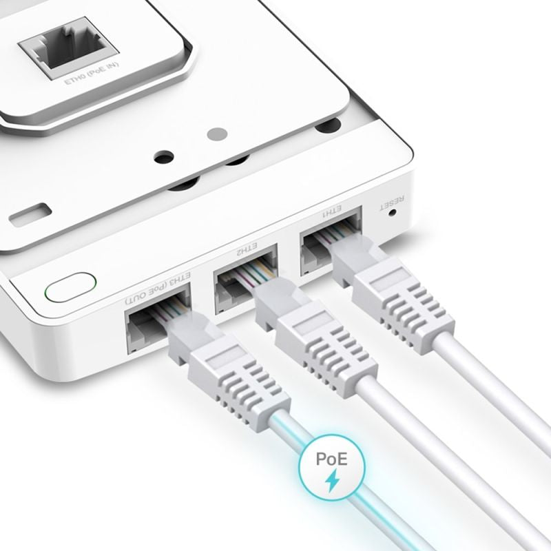 TP-Link Omada EAP235-Wall 1167 Mbit/s White PoE Support Komunikacja i łączność/AccesPoint Your Sports Performance