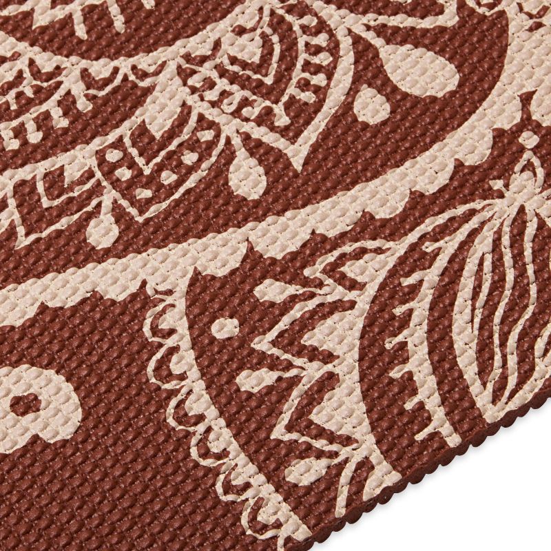 Gaiam Intense Rust Sundial Flower Yoga Mat 5mm 65733 Accessories/Training equipment Your Sports Performance