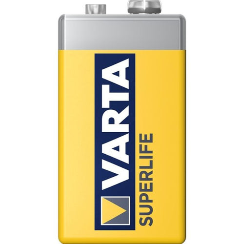 VARTA Superlife 9V 6F22 zinc-carbon battery (Zn-C; x 1) Baterie, akumulatorki i ładowarki/Baterie Your Sports Performance