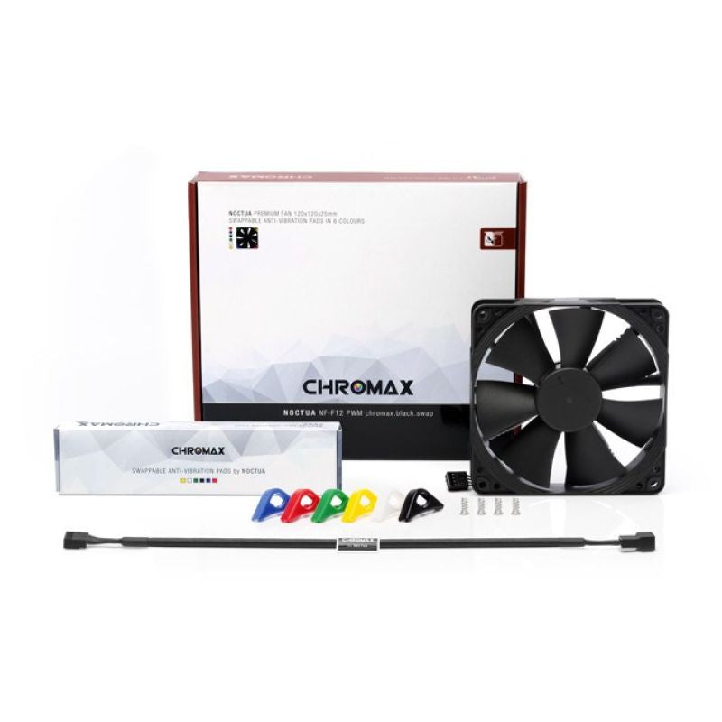 NOCTUA 120mm NF-F12 PWM CHromax Black Swap colors fan Chłodzenie/Chłodzenie - wentylatory Your Sports Performance