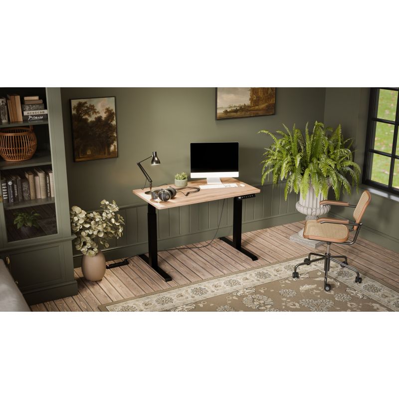 Electric height adjustable desk MOON 121x67x72-120 black/wotan Biurka/Biurka nowoczesne Your Sports Performance