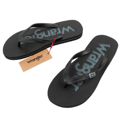 Wrangler men's flip-flops shoes Cole Flipflop black Wrangler