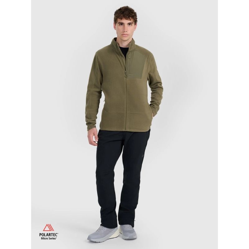 Polartec regular men's fleece with stand-up collar 4F 4FWAW25TFLEM333-43S 4f