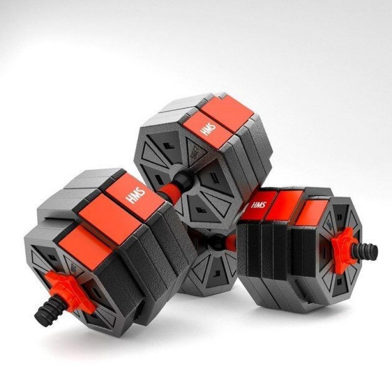Composite dumbbell HMS SGC30 30kg + barbell In preparation Your Sports Performance
