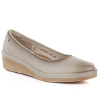 Women's beige wedge shoes Vinceza 39987 Vinceza