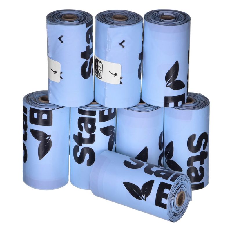 STARCH BAG - bio-bags for excrements - 8 x 15 pcs. Dla zwierząt/Na spacer (uniwersalne) Your Sports Performance