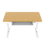 Activejet ET119W-C electric height-adjustable desk, white/oak. Tabletop dimensions: 140 x 70 cm. Biurka/Biurka nowoczesne Your Sports Performance