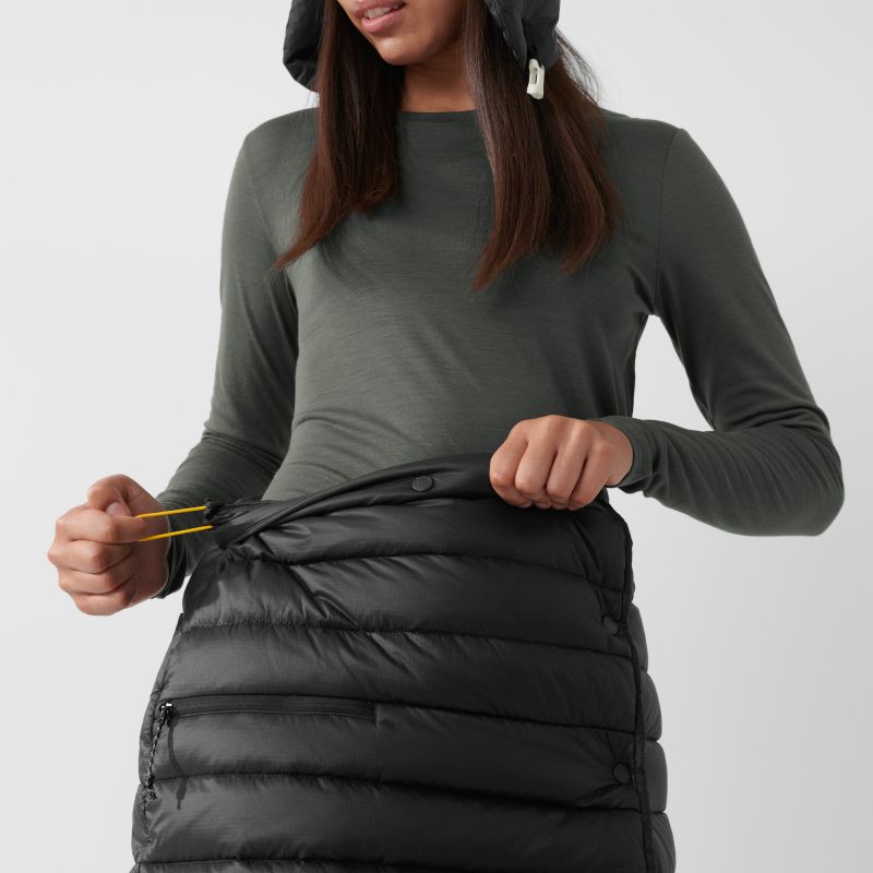 Fjällräven Expedition Pack Down Skirt Black women's trekking skirt (F86367-550) In preparation Your Sports Performance