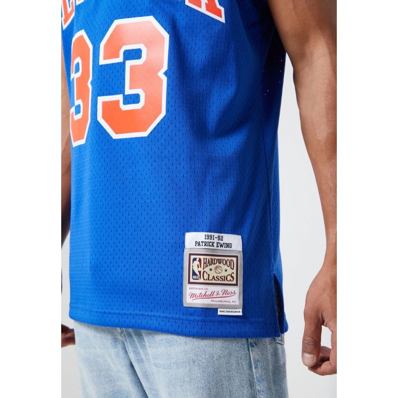 Mitchell &amp; Ness NBA Swingman New York Knicks Patric Ewing T-Shirt SMJYGS18186-NYKROYA91PEW Clothing/Lifestyle/T-shirts/Mitchell & Ness Your Sports Performance