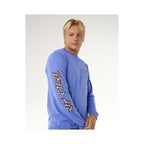 Men's RIP CURL Fade Out Icon L/S Tee Blue