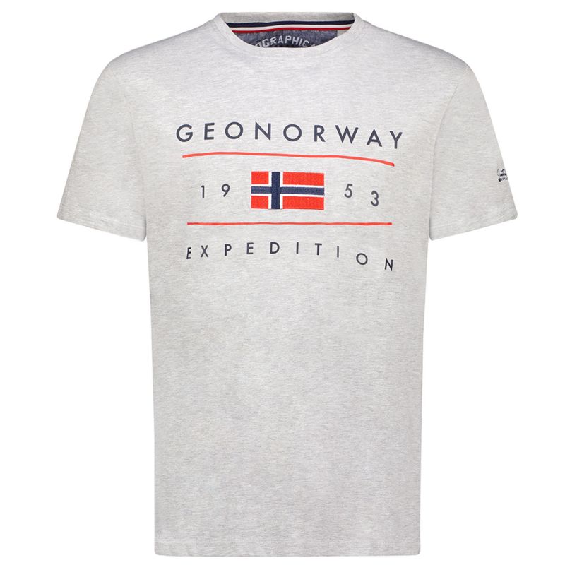 Geographical Norway Jezolo DB 254 M T-shirt SY9738H/GN-Blended Gray Clothing/Lifestyle/T-shirts/ Geographical Norway Your Sports Performance