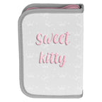 PASO Sweet Kitty gray school pencil case with school accessories - PP23KC-P001 Akcesoria/Akcesoria dla fanów koszykówki/Gadżety koszykarskie Your Sports Performance