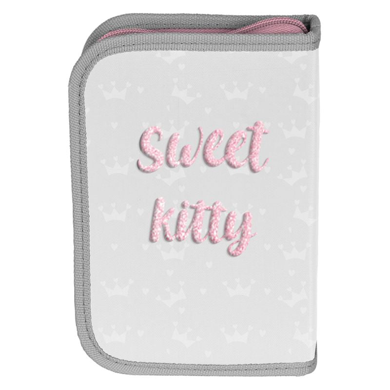PASO Sweet Kitty gray school pencil case with school accessories - PP23KC-P001 Akcesoria/Akcesoria dla fanów koszykówki/Gadżety koszykarskie Your Sports Performance