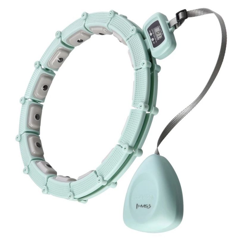 Hula hoop HMS HHM14 with magnets, weight and counter green In preparation Your Sports Performance