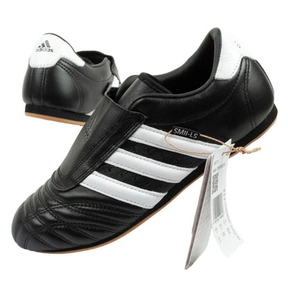 Adidas Women's Taekwondo Sports Shoes Black Leather Slip-On adidas