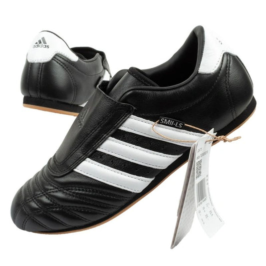 Adidas Women's Taekwondo Sports Shoes Black Leather Slip-On adidas