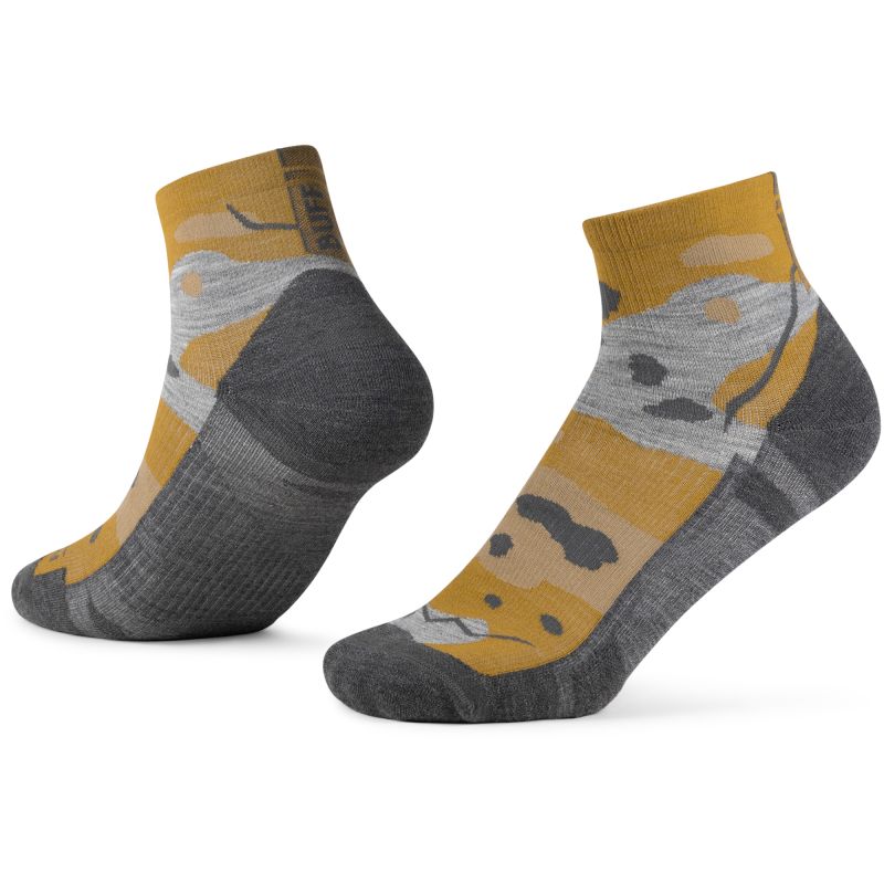 Buff MERINO LIGHTWEIGHT QUARTER SOCK LWQ2 UMBER KHAKI S Socks