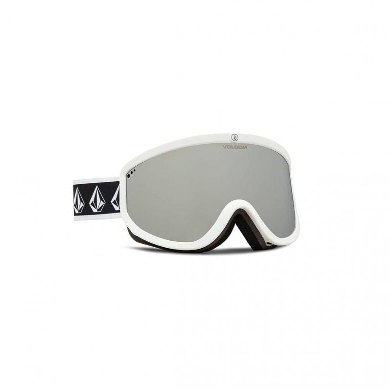 Volcom FOOTPRINTS WHITE RERUN/SILVER CHROME snowboard goggles silver mirrors (VG0622316) Accessories/Skiing/Gogle/Volcom Your Sports Performance