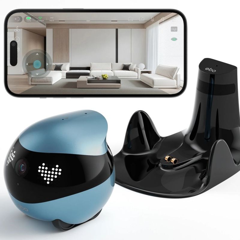 ENABOT Ebo AIR 2 robot - home, mobile monitoring robot (blue) (Gry i zabawki) Edukacja i rozwój/Interaktywne Your Sports Performance