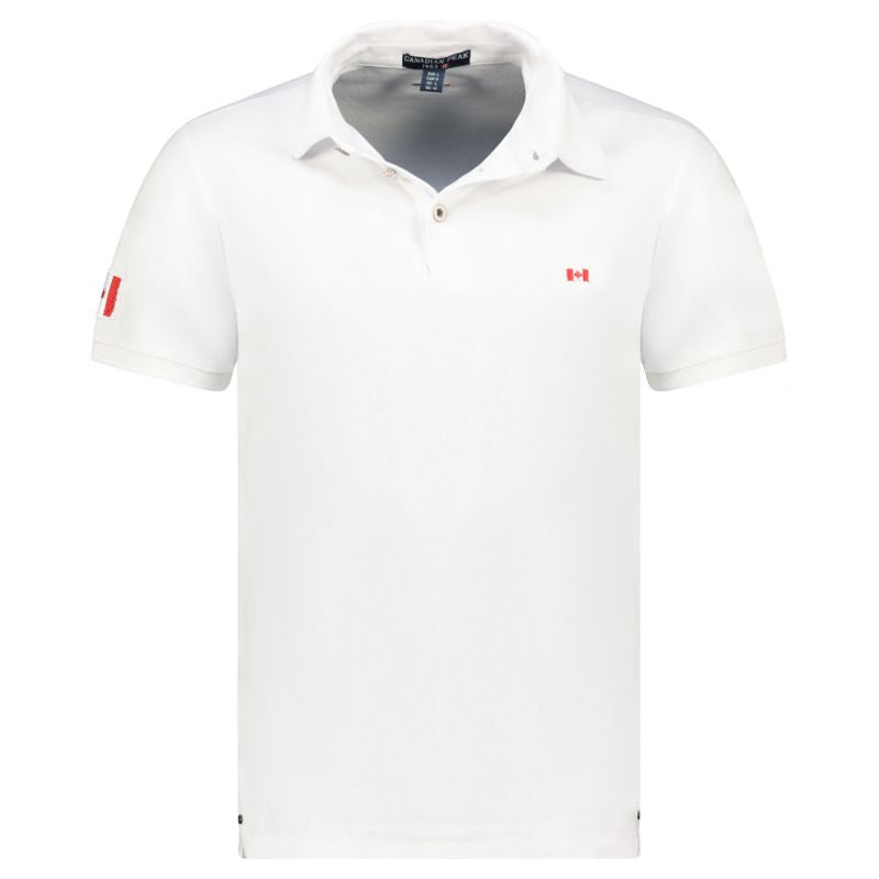 Canadian Peak Karseak White RM Men's 254 Polo Shirt (RBMSZ1394H/CP-BLANC) In preparation Your Sports Performance