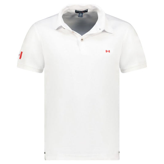 Canadian Peak Karseak White RM Men's 254 Polo Shirt (RBMSZ1394H/CP-BLANC) In preparation Your Sports Performance