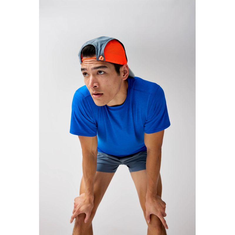 Men's Luxe Short Sleeve Running T-shirt, Blue Import z Brooks/Brooks/Koszulki Your Sports Performance