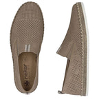 Men's brown leather moccasins, openwork, comfortable, Rieker B5286-25 Rieker