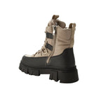 Lee Cooper Women’s Beige Winter Boots, Warm-Lined Ankle Boots with Zip